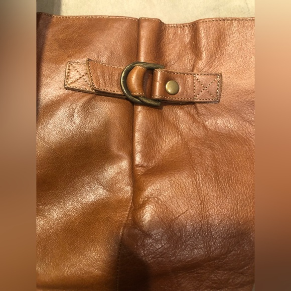 Aldo brown leather calf-high, low wedge heel pull-up boots (size 37 / US 6-6.5) - Picture 6 of 7